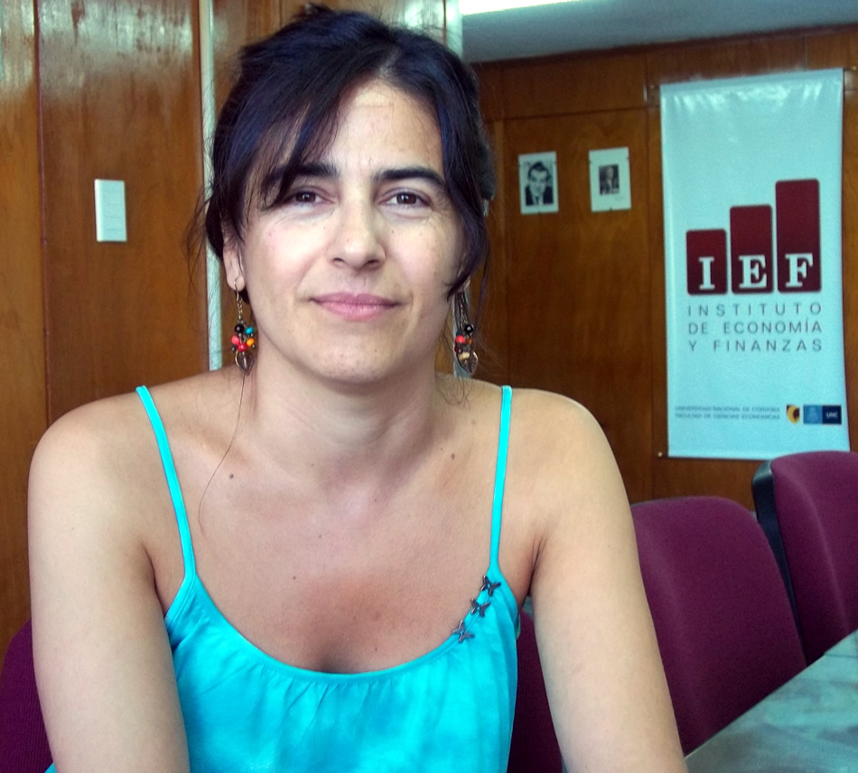 Lic. María Cecilia Gáname, investigadora del IEF