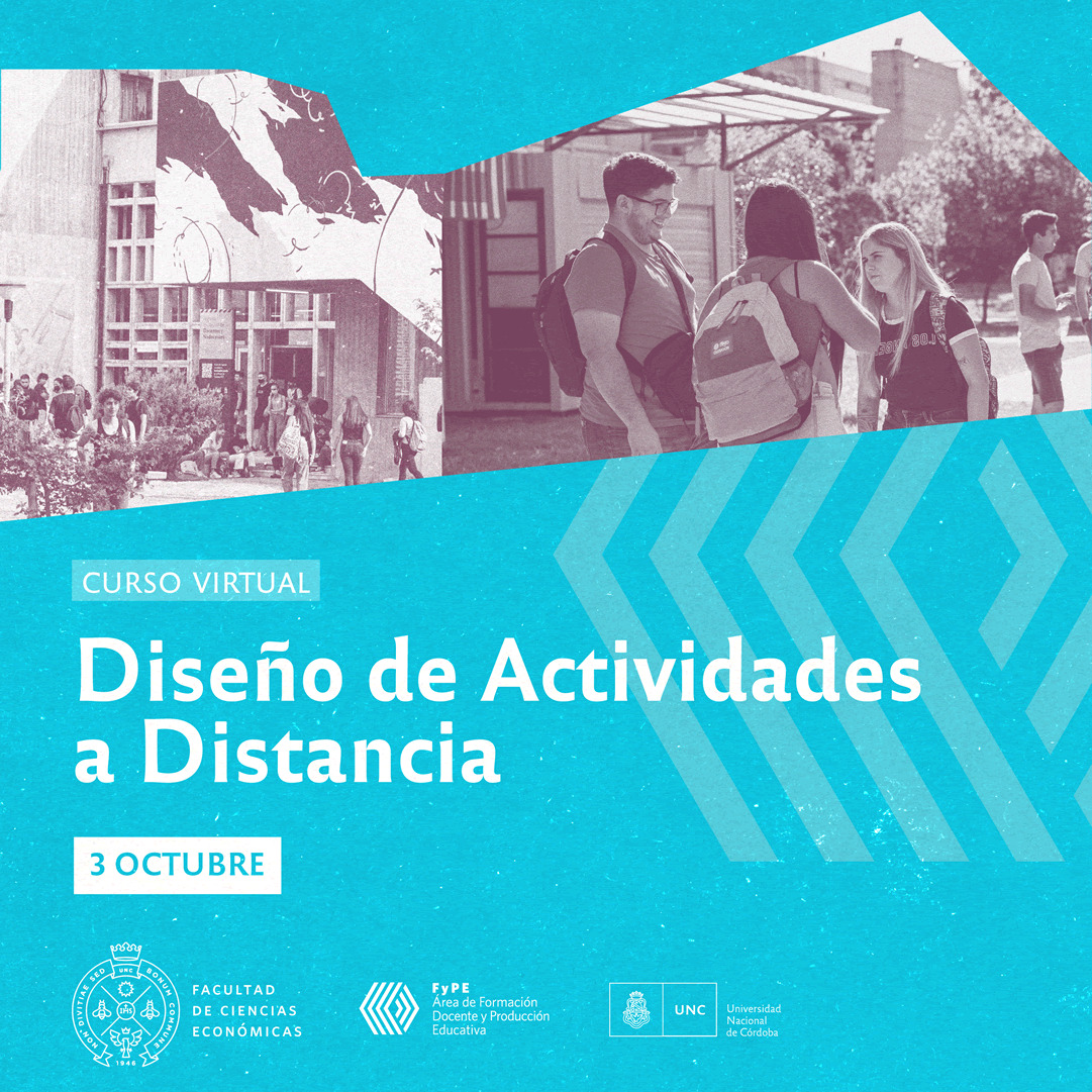 Curso disenio de actividades a distancia que inicia el 3 de octubre