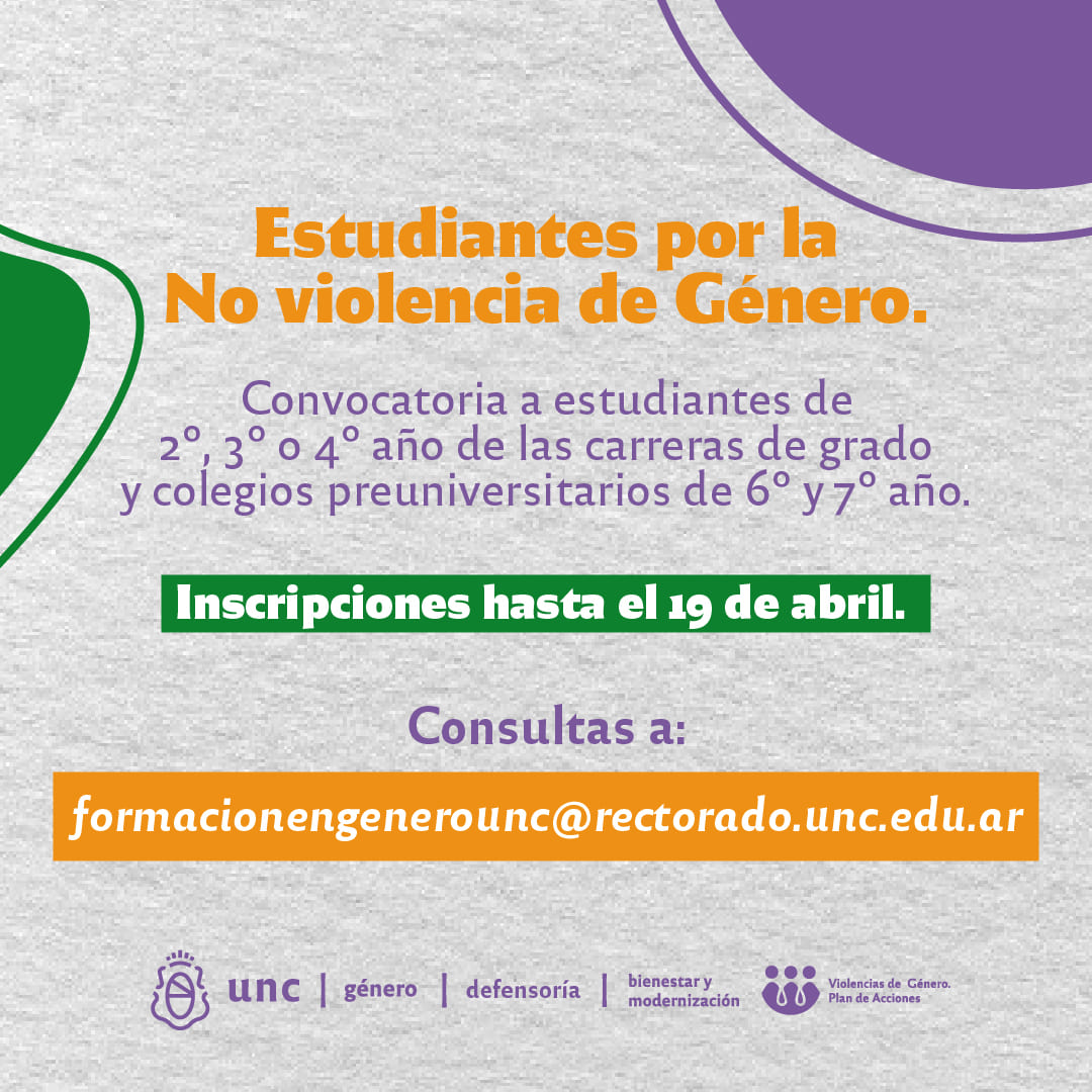 unc genero convocatoria