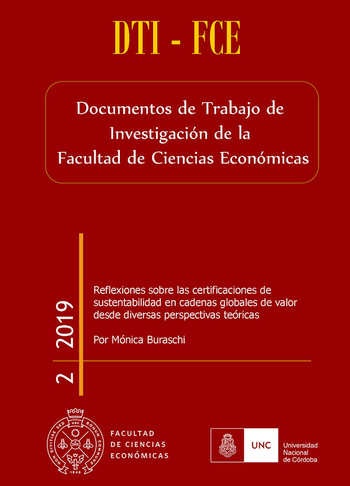 Imagen de una portada de la serie Documentos de Trabajo de Investigación