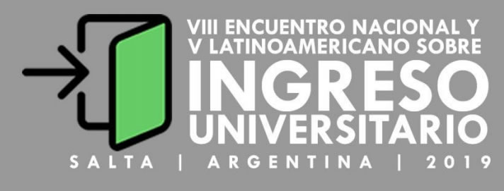Banner del Encuentro sobre Ingreso Universitario en Salta 2019