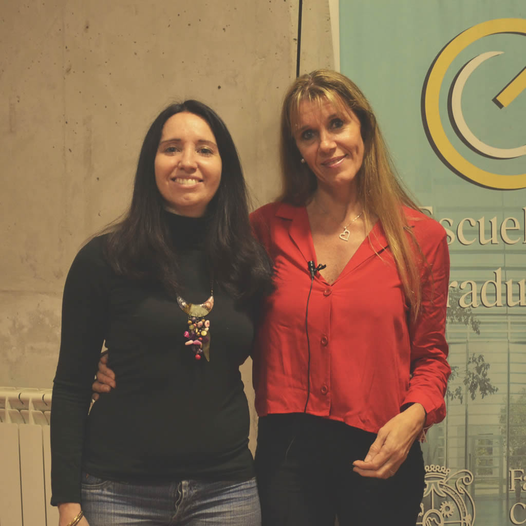 Imagen de las profesoras Eliana Werbin, a la izquierda, y Ana Robles, a la derecha