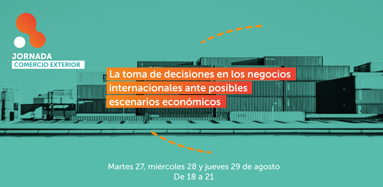 Imagen de promoción de la Jornada sobre Comercio Internacional