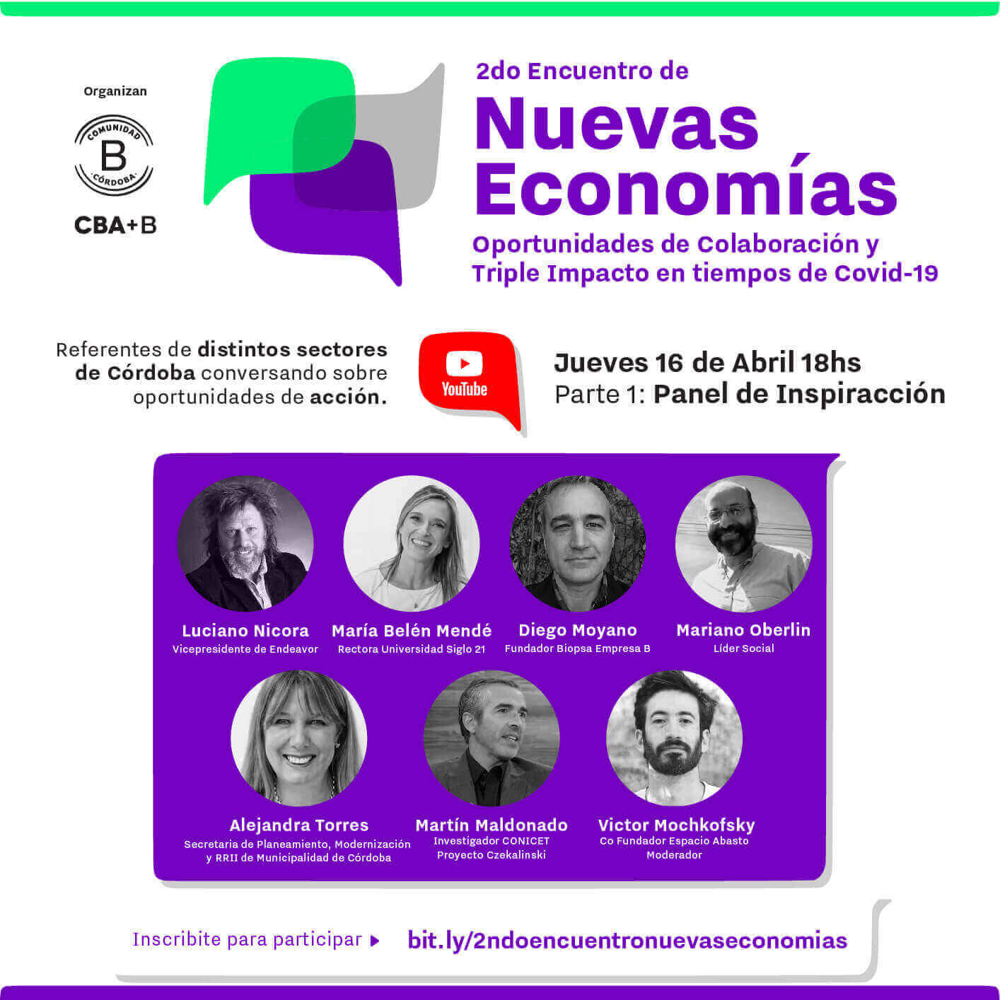 Información sobre el encuentro Nuevas Economías