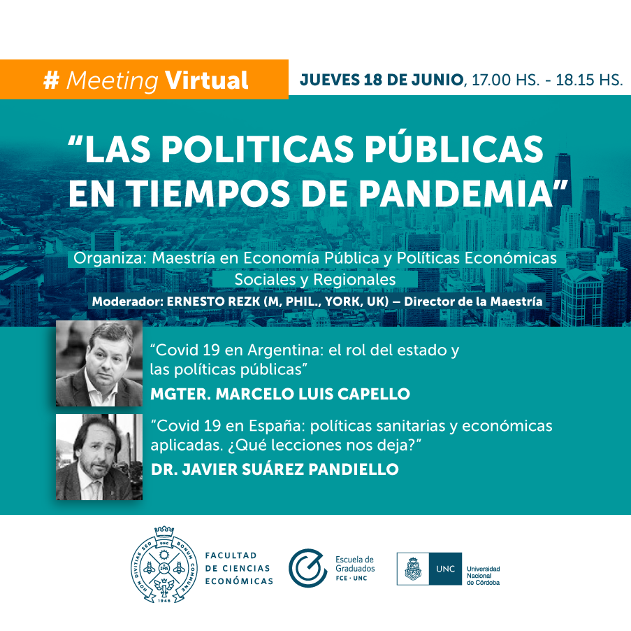 Difusión de Las Políticas Publicas en Tiempos de Pandemia con el profesor Capello y el profesor Suárez Pandiello