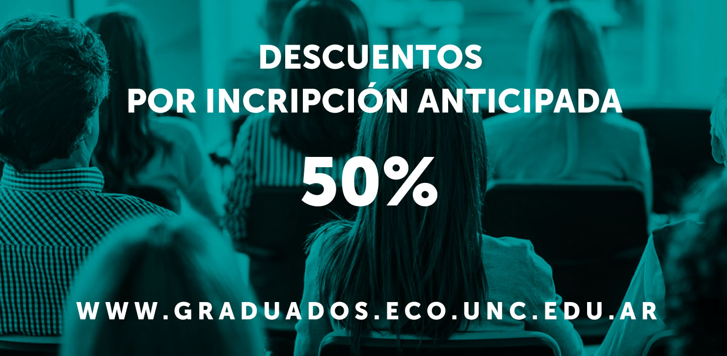 Información sobre el descuento de 50 por ciento por inscripción anticipada