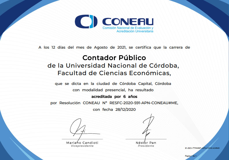coneau certificado acreditacion contador