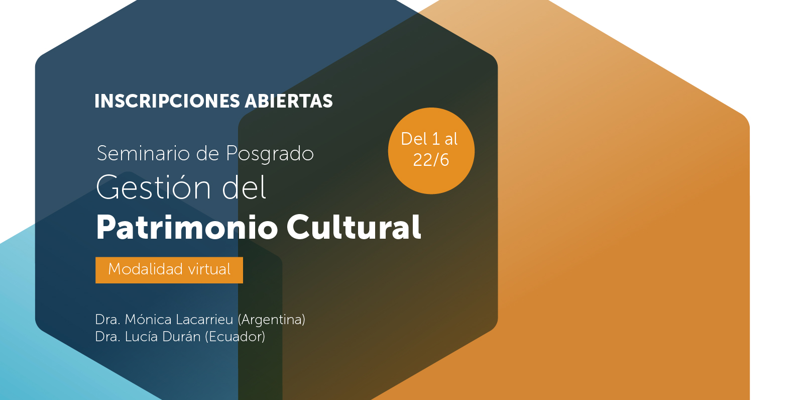 flyer curso de gestion patrimonial cultural