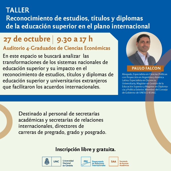 taller reconocimientoEstudios de la educacion uperior