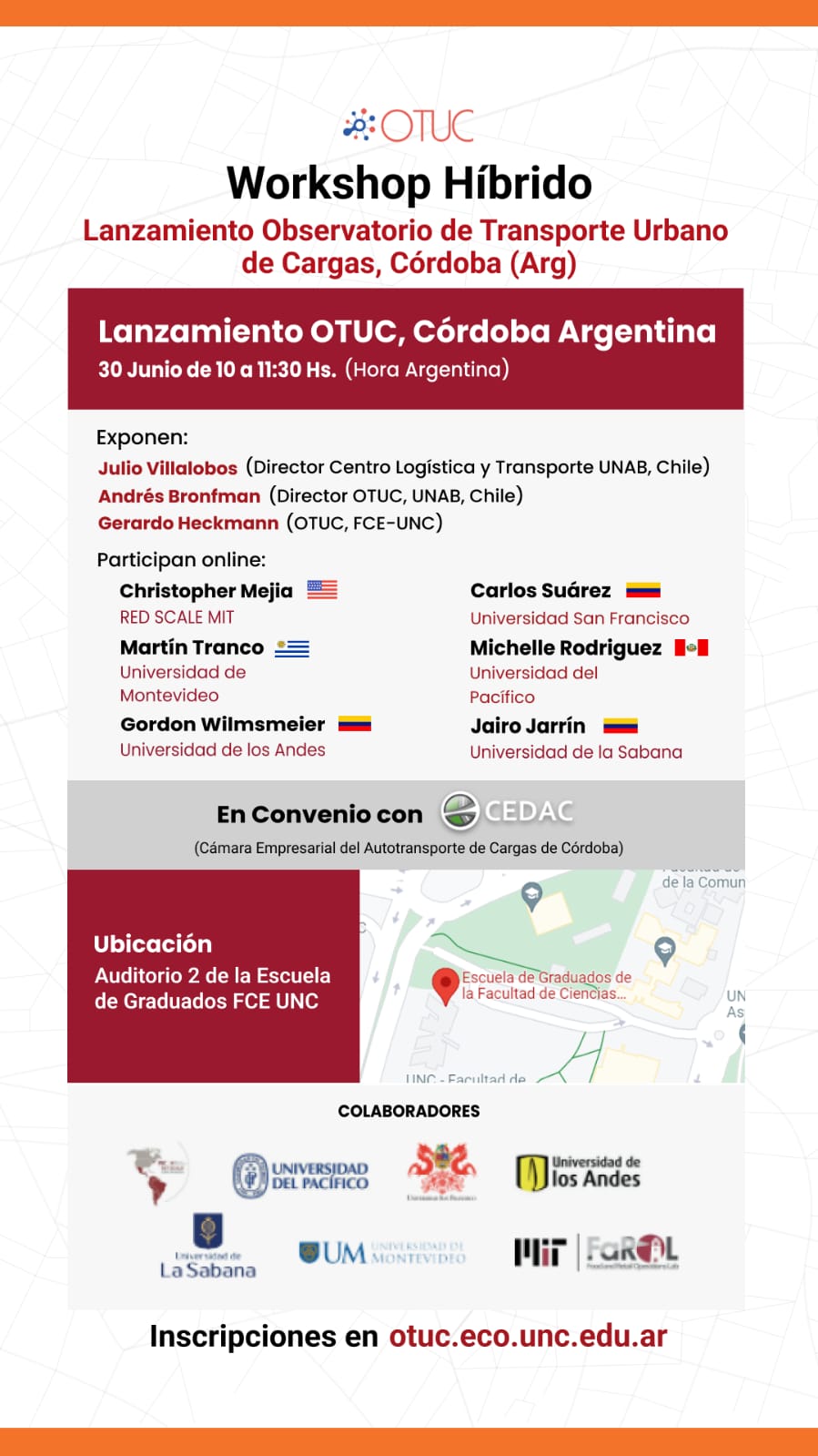 workshop lanzamiento otuc