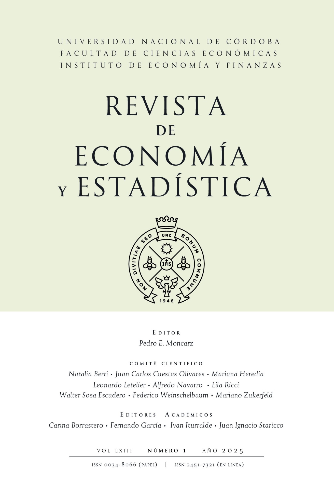 2026 revista economia estadistica