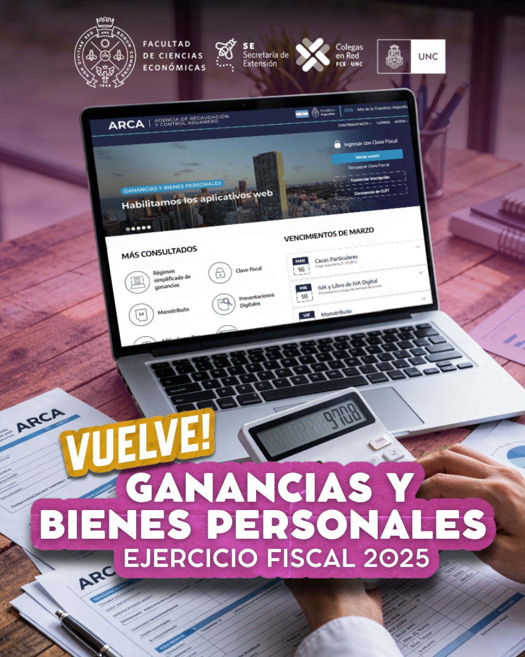 extension curso ganancias 2025 edicion2026