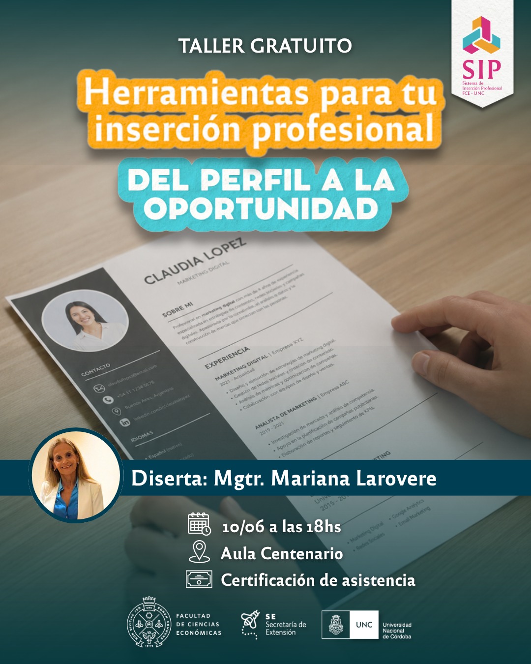 extension taller cv