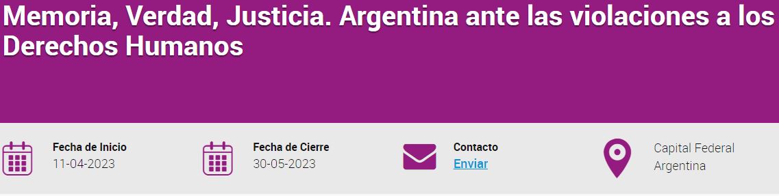 Memoria Verdad Justicia Argentina ante las violaciones a los Derechos Humanos