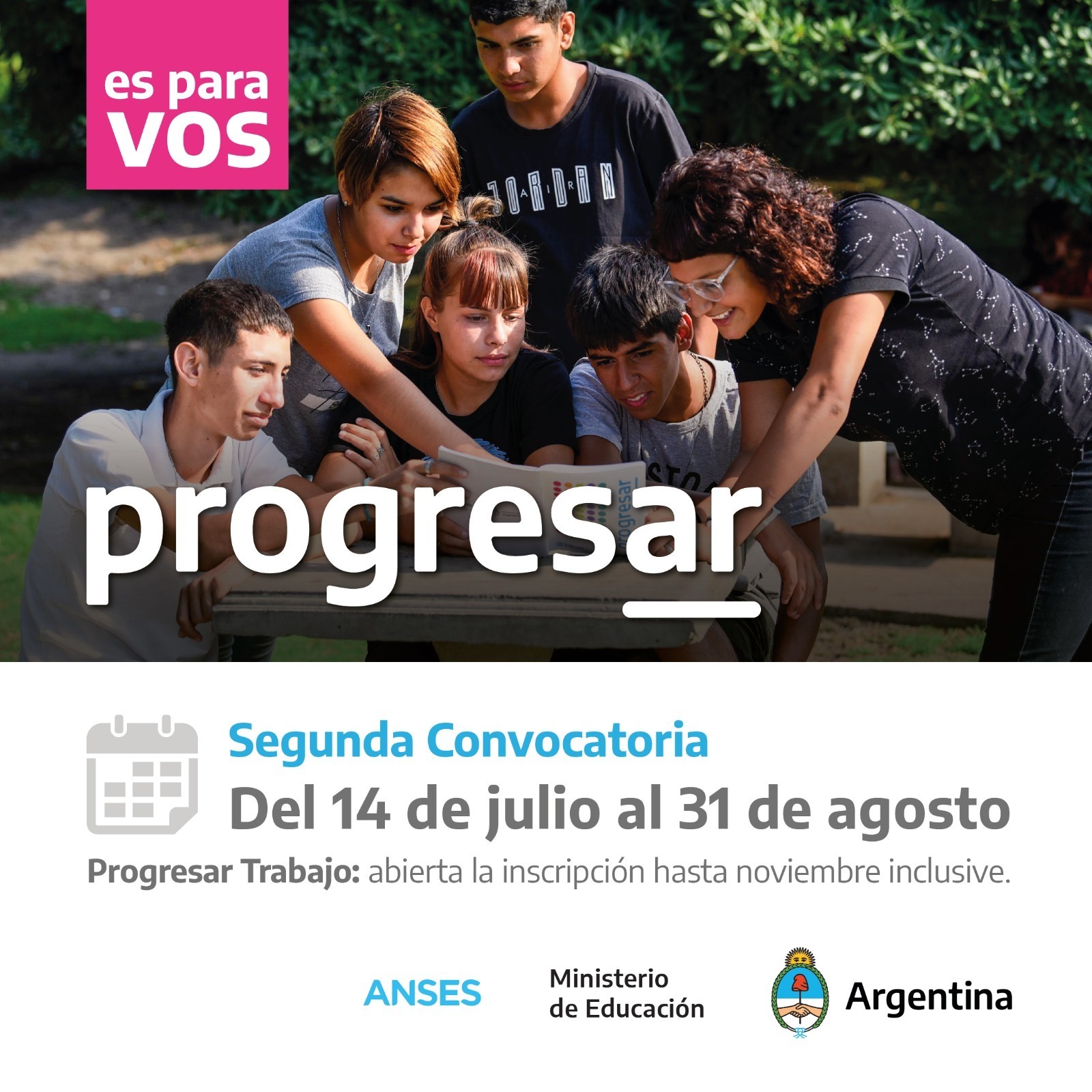 segunda convocatoria progresar 2023