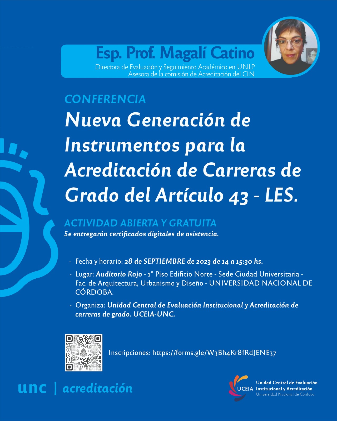 Conferencia instrumentos acreditacion de carreras de grado UNC
