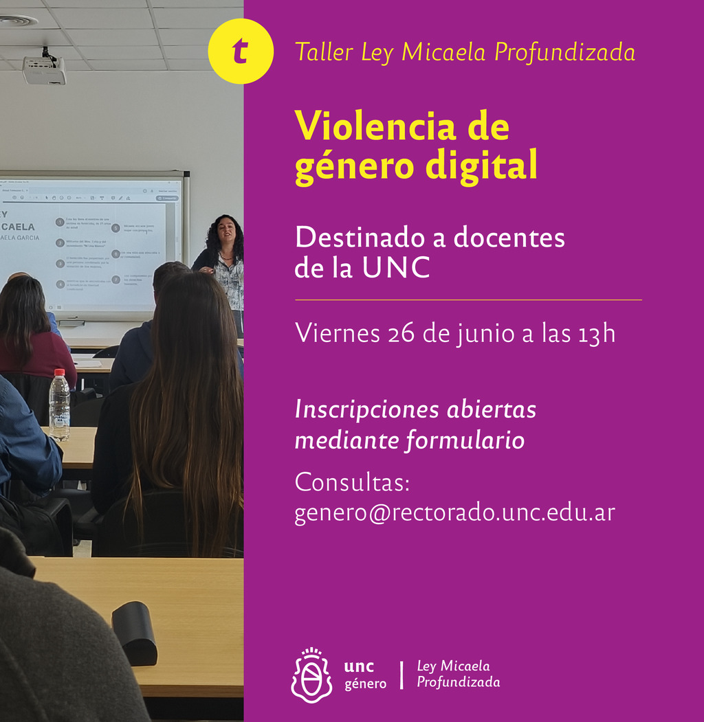unc talleres ley micaela profundizada 2026
