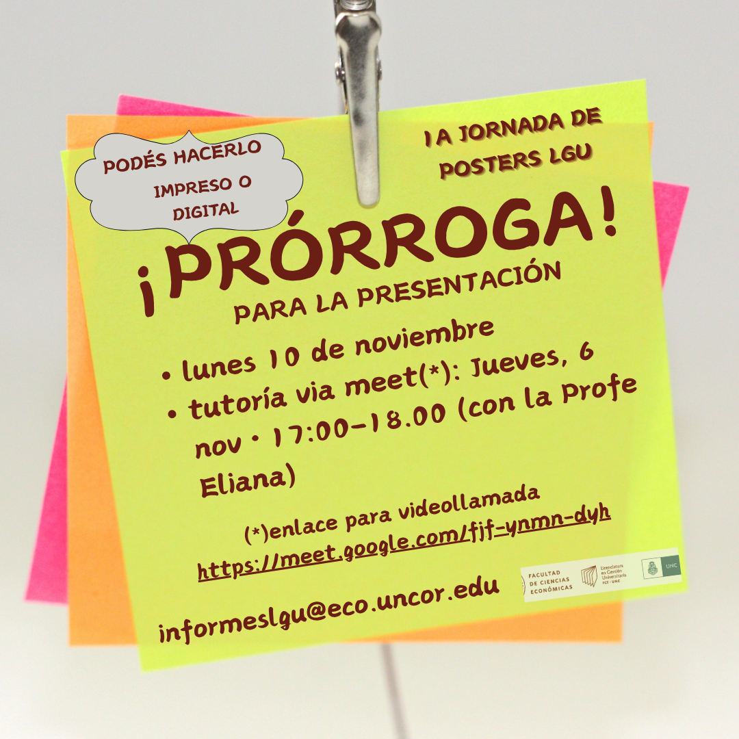 Aviso Nota Adhesiva prorroga posters LGU